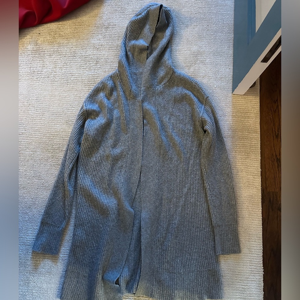 Grey long cardigan